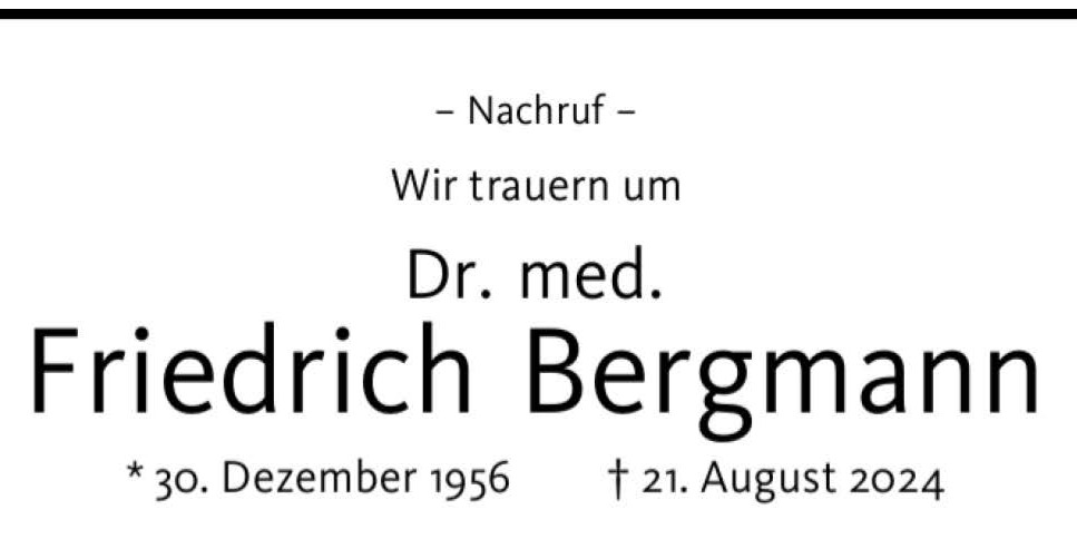 21.08.2024 Ehemaliger 1.Vorsitzender verstorben